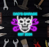 Custom Name Garage Neon Sign Custom Garage Led Light Handmade Man Cave Decor Gifts For Him Garage Wall Art Car Shop